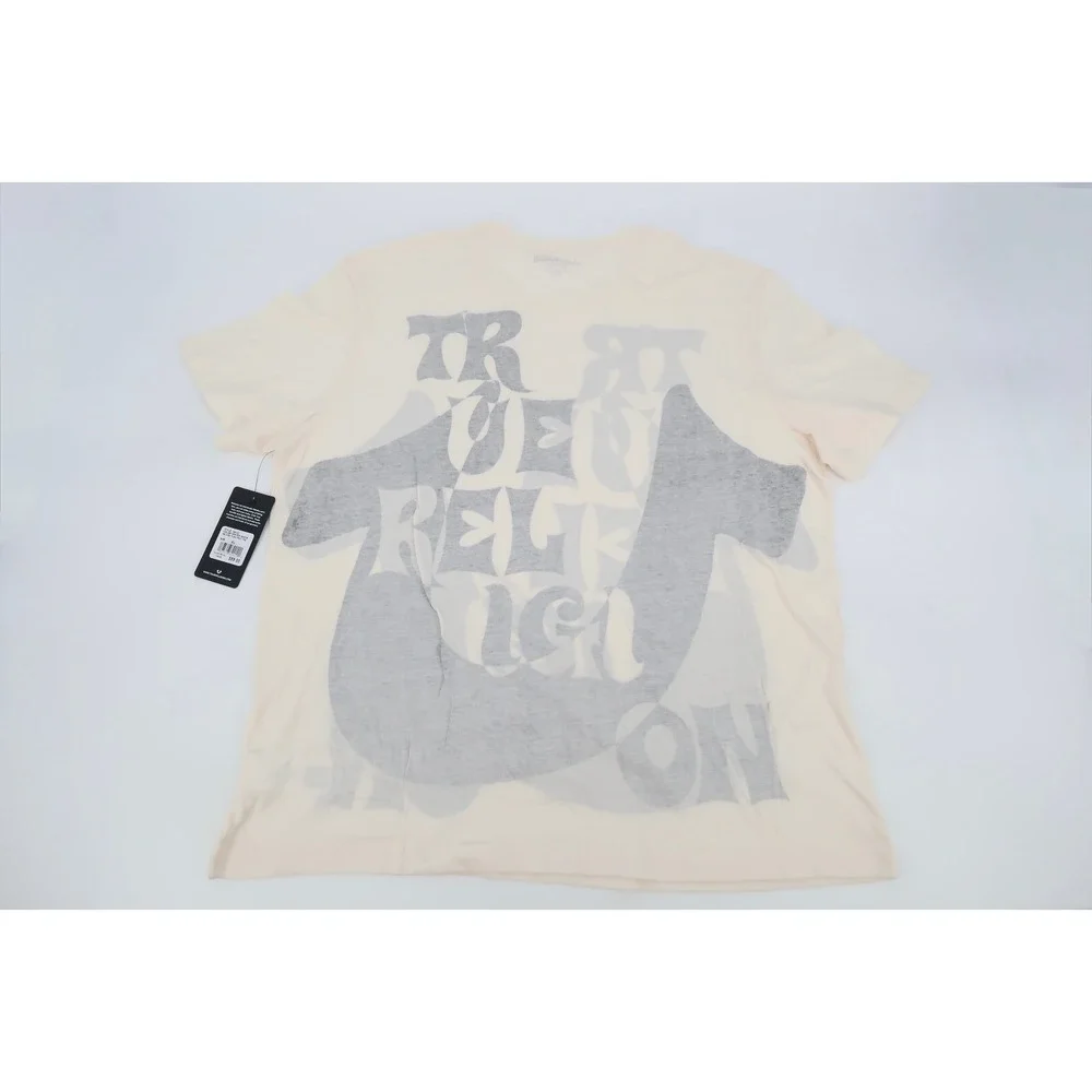 True Religion Men's Winter White Push Print Tee T-Shirt Size XL Relaxed Fit New‎
